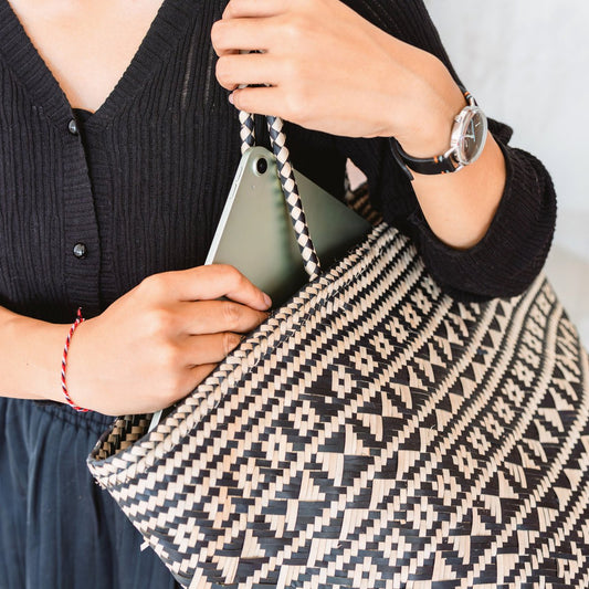 Einkaufstasche Kidul aus Seegras