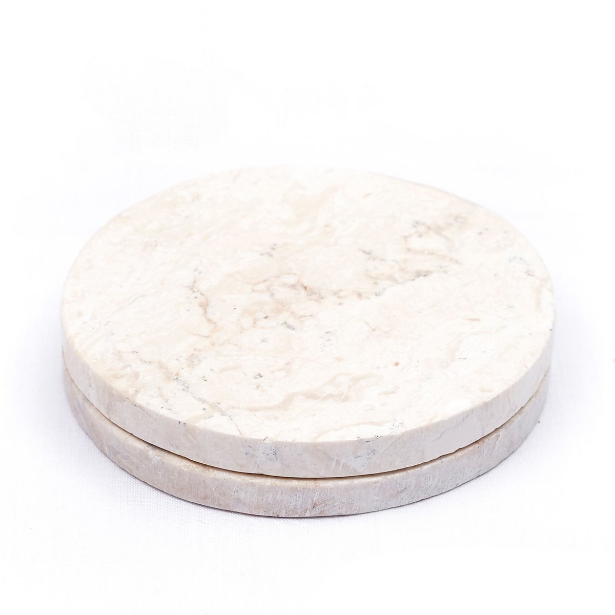 Untersetzer Ranuka aus weißem Marmor