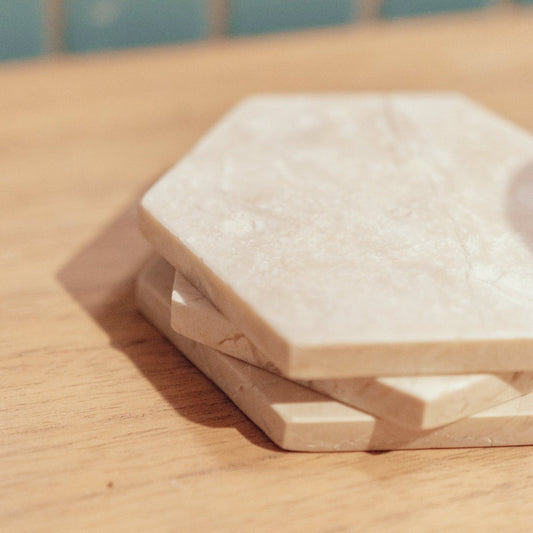 Marmor-Untersetzer Inai, handgefertigt