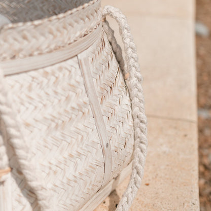 Korb Biku - Boho white