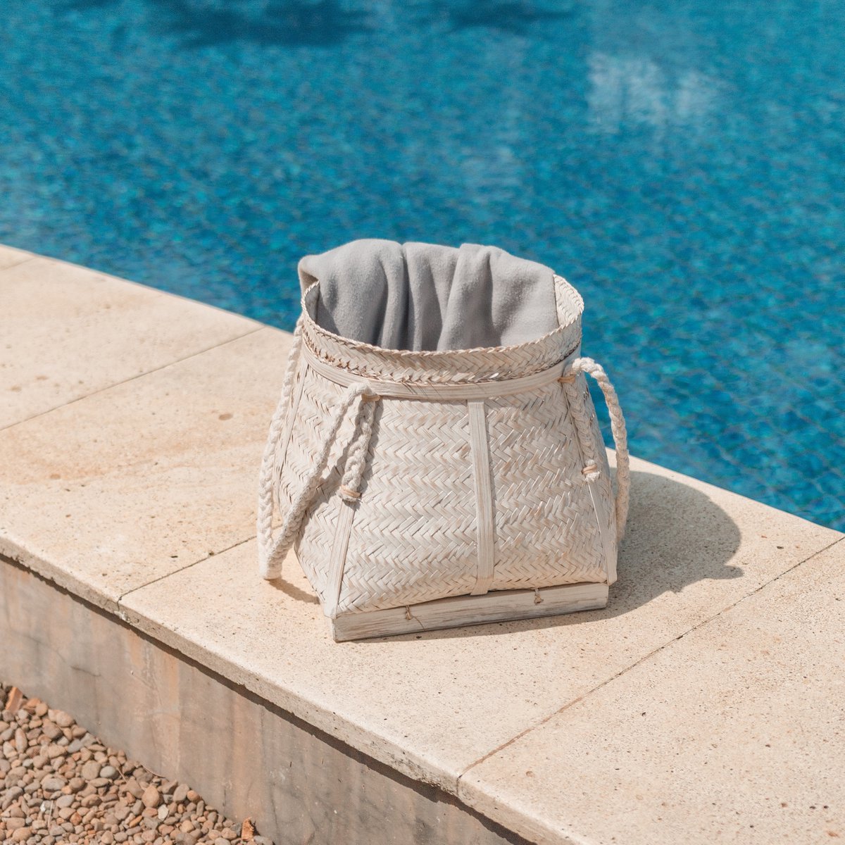 Korb Biku - Boho white