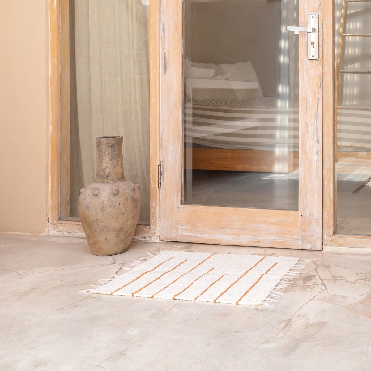 Handgewebte Bodenmatte Gianyar