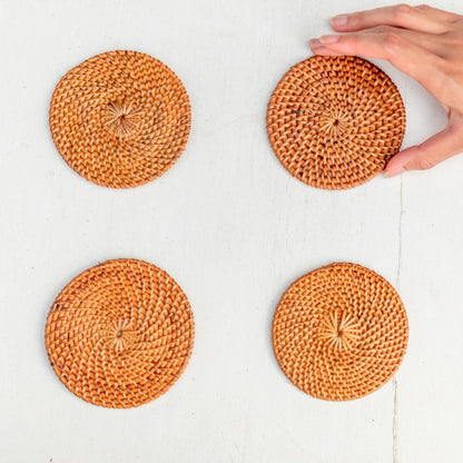 Untersetzer Tibu aus Rattan