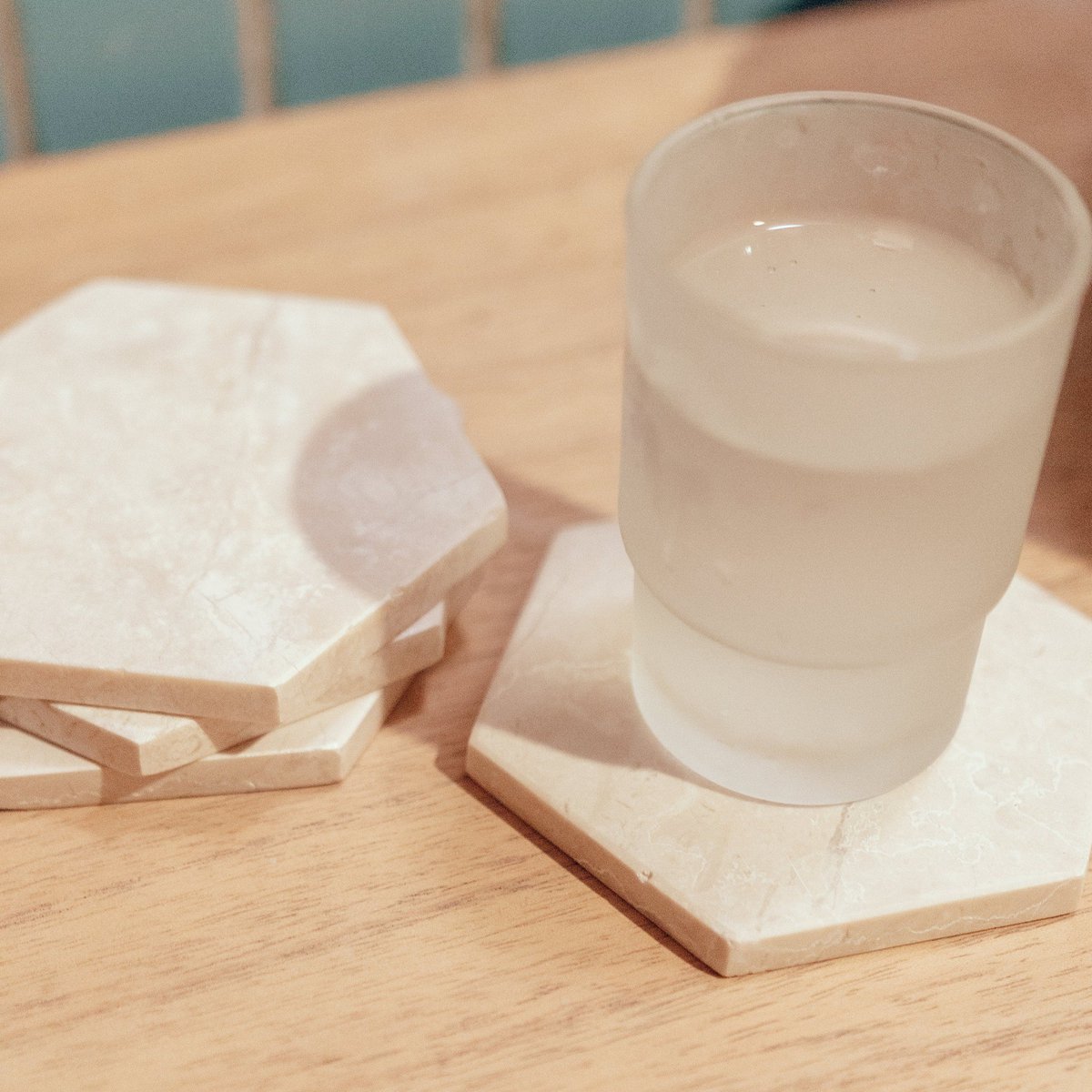 Marmor-Untersetzer Inai, handgefertigt