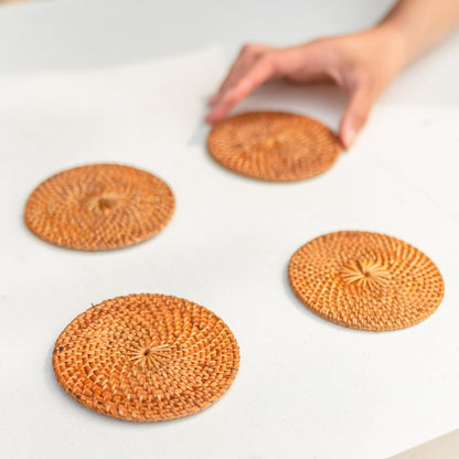 Untersetzer Tibu aus Rattan