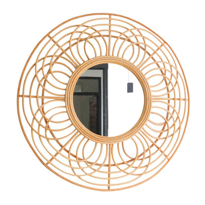 Handgefertigter Boho-Wandspiegel Putuk