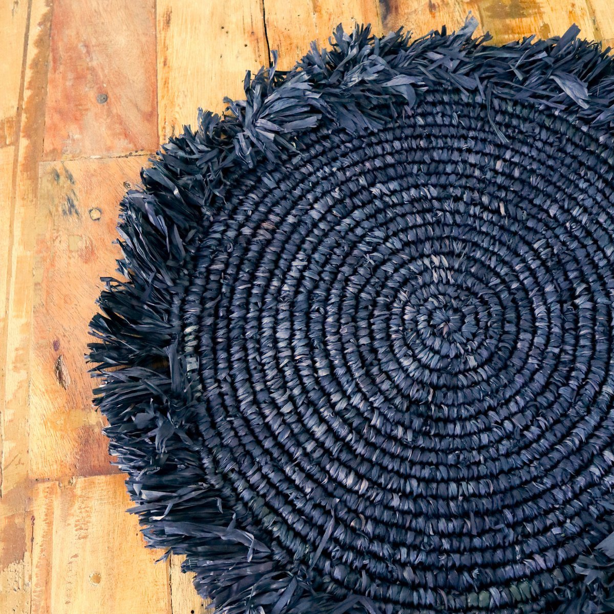 Schwarzes Boho-Tischset Ambon