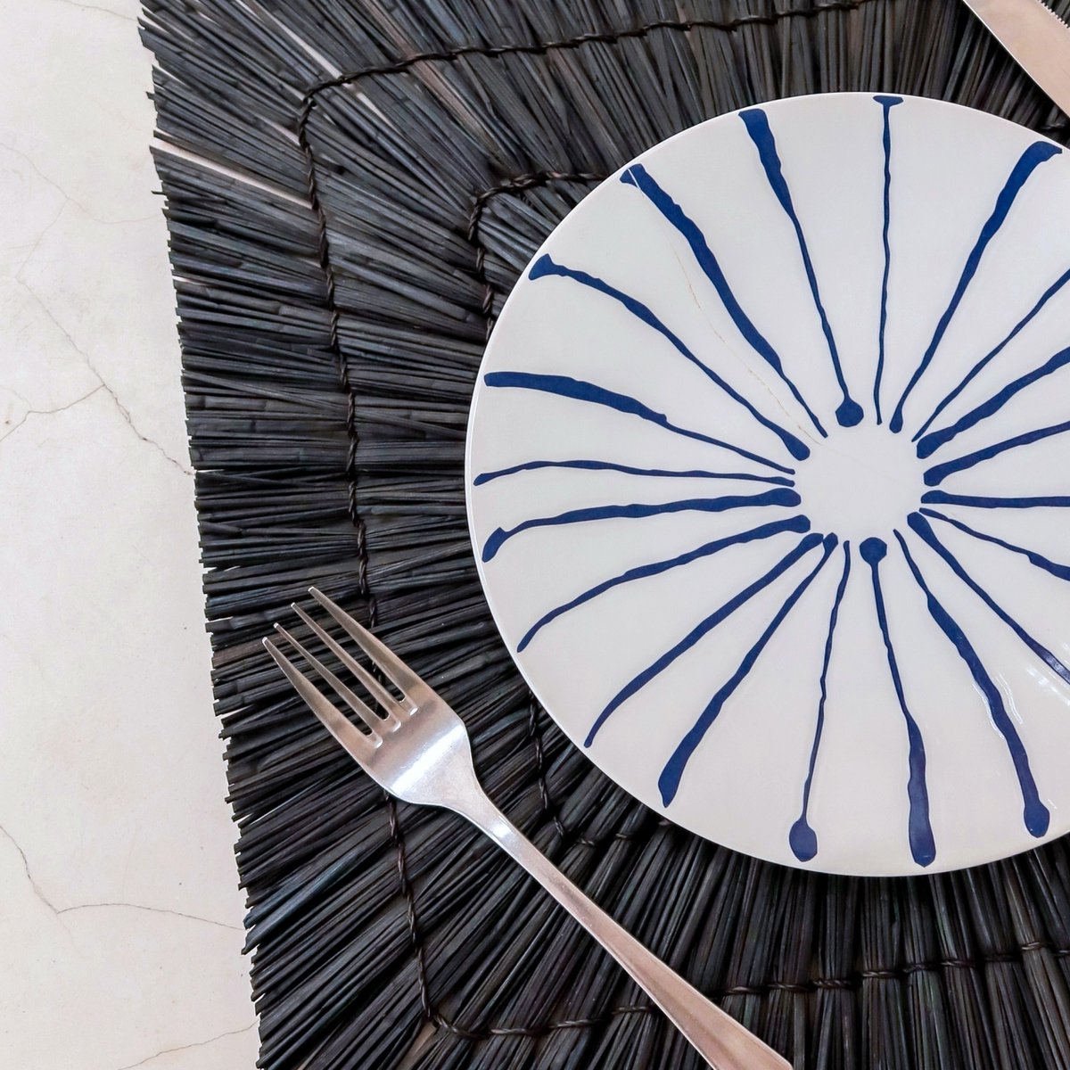 Tischset Varna aus schwarzem Seegras