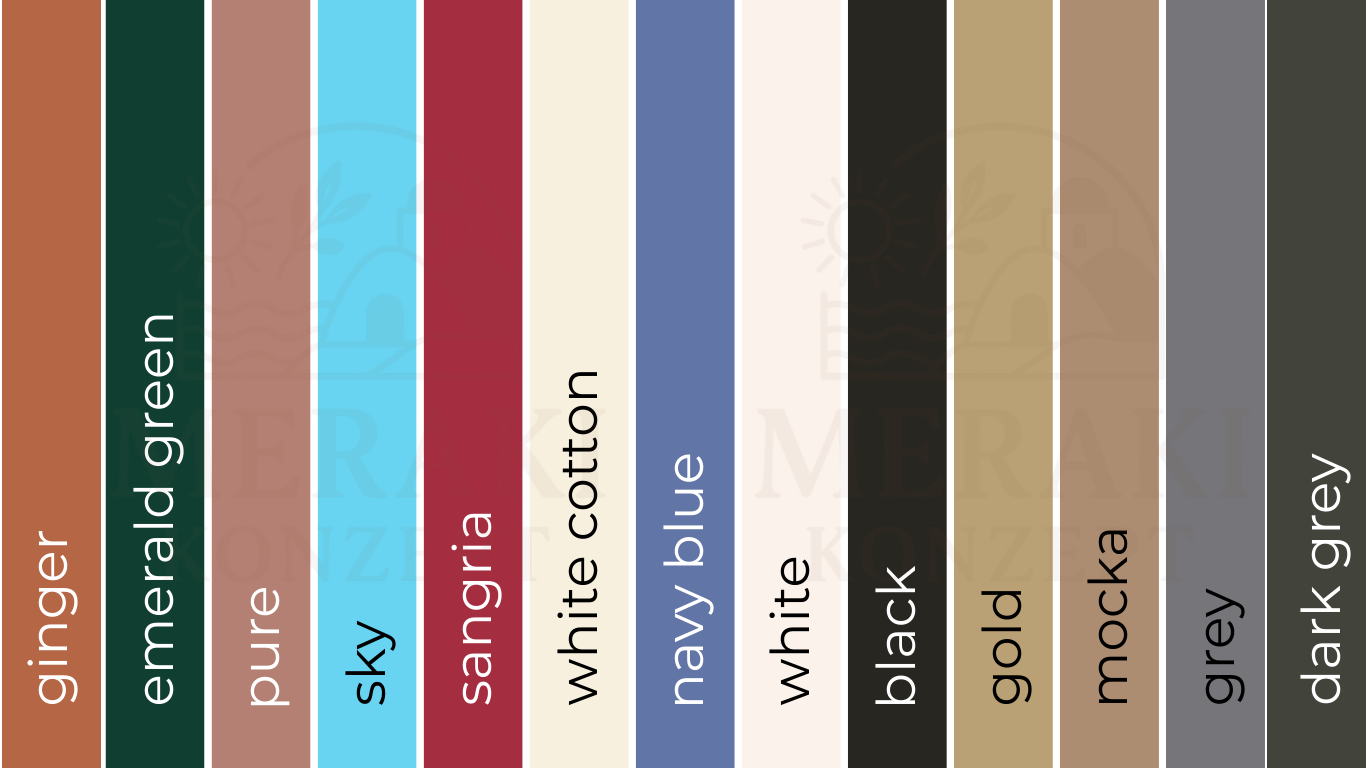 Farbtafel von Meraki Konzept