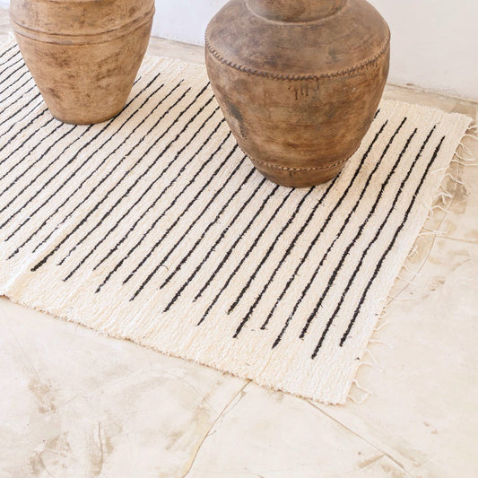 Großer Wohnzimmer Teppich Kerta, handgewebt